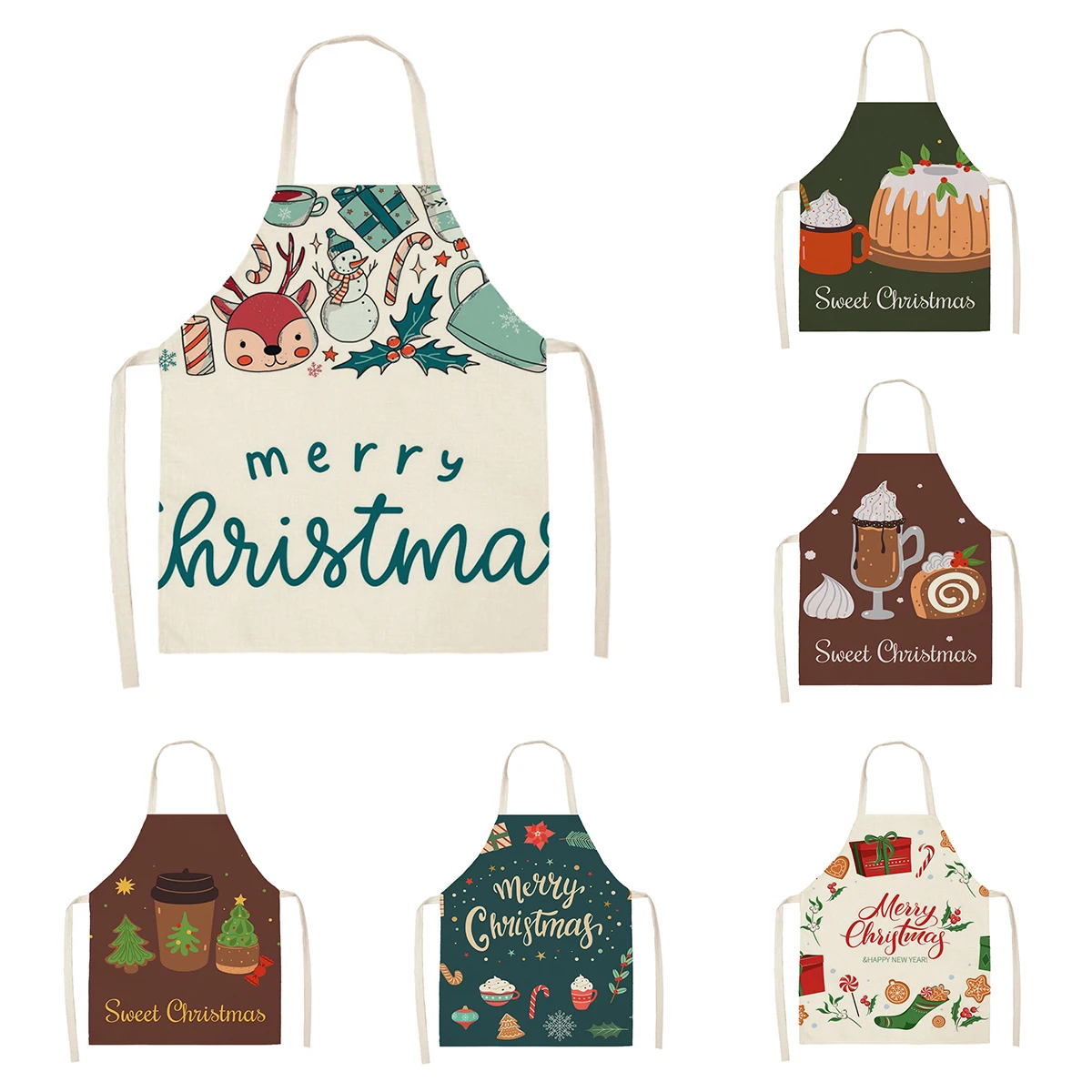 Кухонный Фартук для женщин льняной водонепроницаемый фартук мужчин и детей