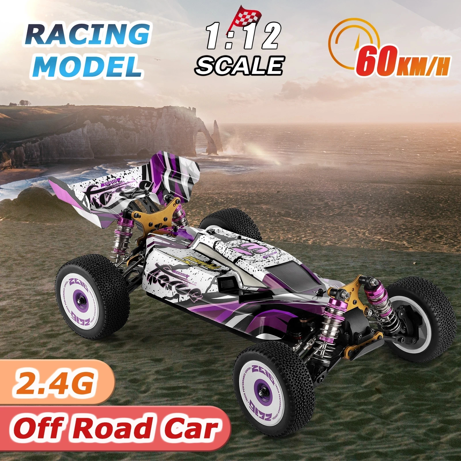 

WLtoys 124018 124019 1/12 2.4G Racing RC Car 60KM/H 4WD High Speed Off-road Crawler RTR Climbing Drift Remote Control Toys Gift