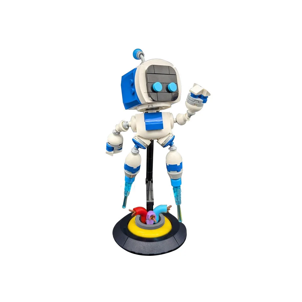 MOC Astro Bot модель строительного блока космическая приключенческая игровая фигурка