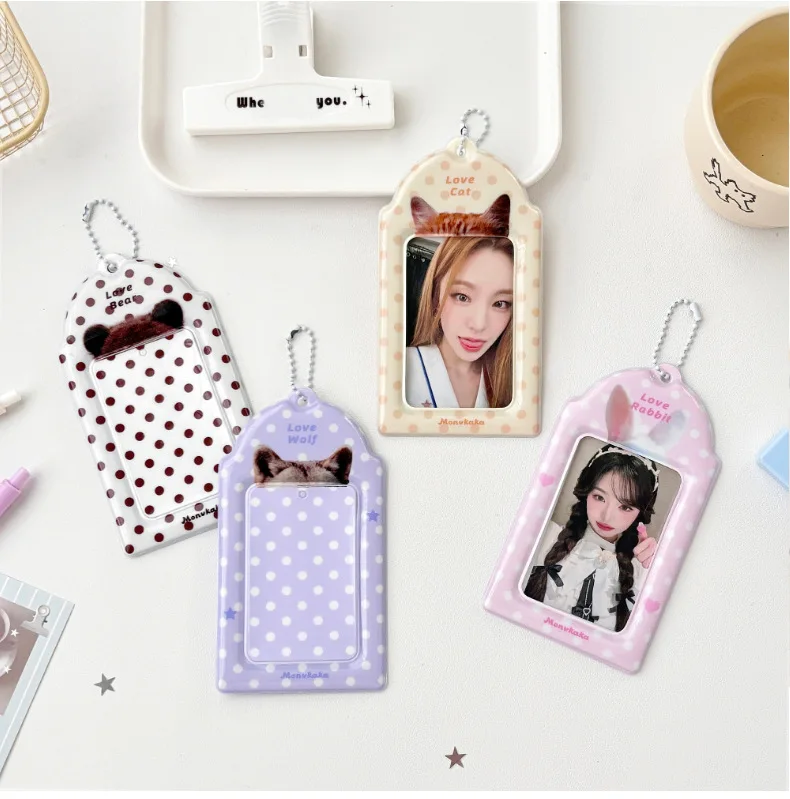 Защитные чехлы и сумки для хранения фотокарточек K-pop MINKYS Polka Dot Animal Ear 3-дюймовые (art.: 3920db4d9871e) - 3920db4d9871e
