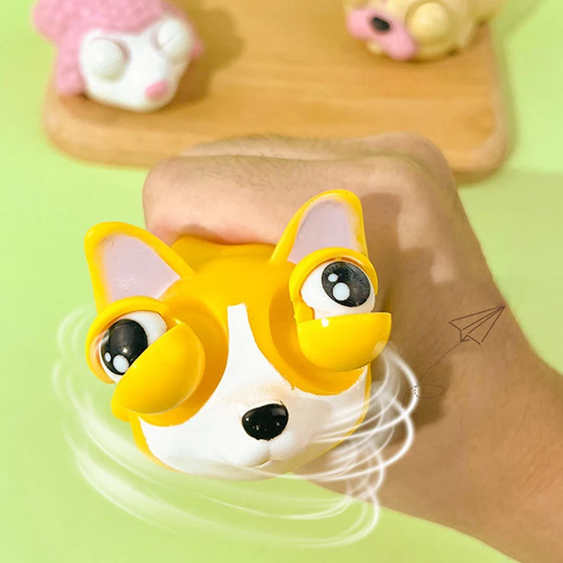 

Sleepy Dog Popping Eyes Out Sensory Toy Stress Relief Squeeze Toy Creative Party Favors Christmas Birthday Gifts For Kids