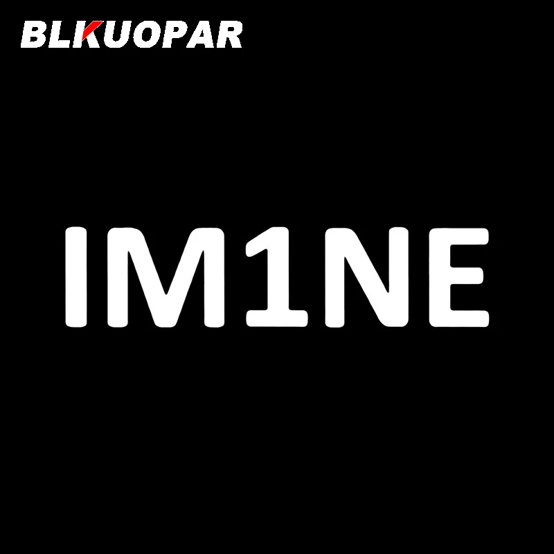 Автомобильная наклейка BLKUOPAR IM1NE простая Солнцезащитная Водонепроницаемая