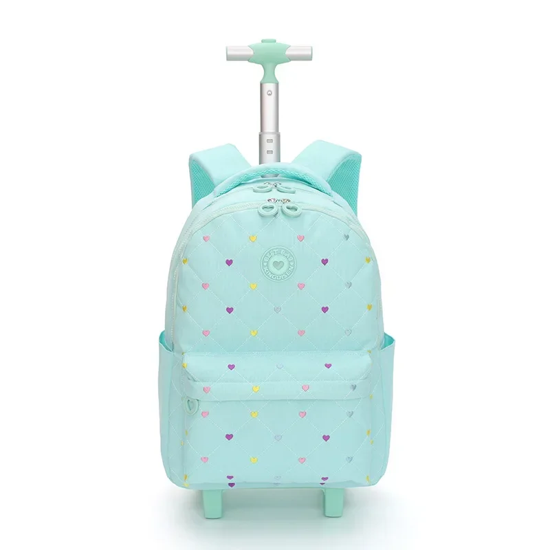 Школьная сумка для девочек школьные рюкзаки на колесах с регулируемыми колесами