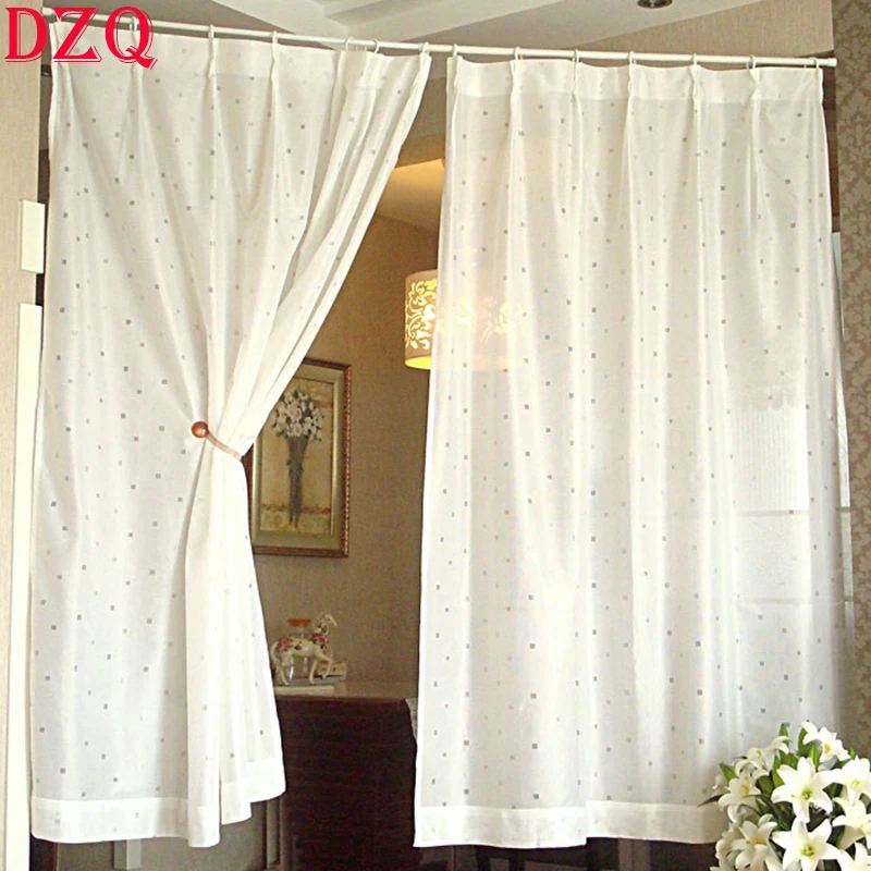 

100*108 белые неподвижные складки Короткие шторы 1 шт. 100*108 крючки половина шторы ткань для двери кухонная перегородка # A040