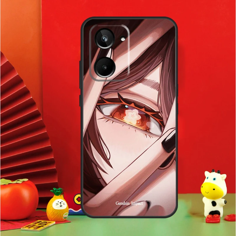Genshin Impact Zhongli Hutao для Realme 12 10 9 11 Pro Plus GT5 GT Neo 6 C53 C51 C35 C33 C30 C25s C21Y C31 C67 C55 чехол
