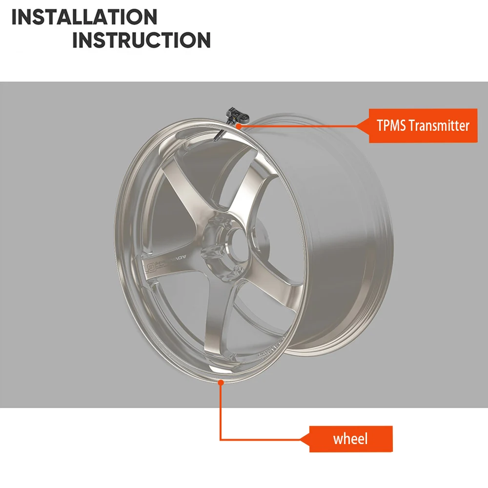 4 шт. запуск реверсивного датчика 315 МГц и 433 TPMS металлический резиновый датчик -