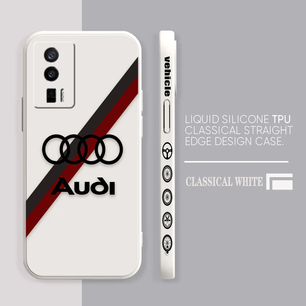 Case For Redmi K60E K60 K50 K40S K40 K30 K20 12C 10C 9A 9 10X 10A 10 Pro 4G 5G Gaming Case Fundas Cqoues Shell Sports Car A-Audi