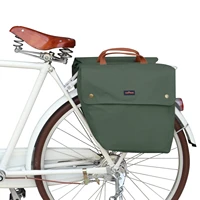 tourbon vintage bicycle back seat pannier cycling rear rack trunk bike luggage storage saddle bag 23l water repellent wax canvas
