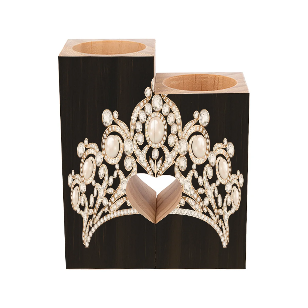 

Pillar Candle Holder Princess Crown Diamond Pattern Tealight Candle Holder Home Coffee Table Decor Decorations Rustic Farmhouse