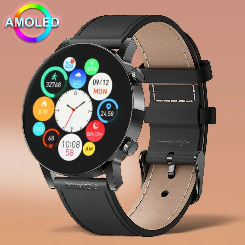 

2022 Smart Watch Women Men Round Waterproof Sports Watches Bluetooth Call Amoled Always On Display Smartwatch For Android Xiaomi