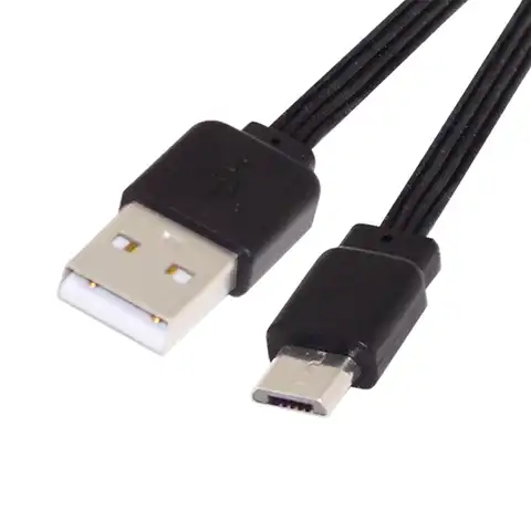 Cablecc 13 см USB 2.0 Type-A папа к Micro USB папа плоский тонкий кабель передачи данных FPC для FPV, диска и телефона
