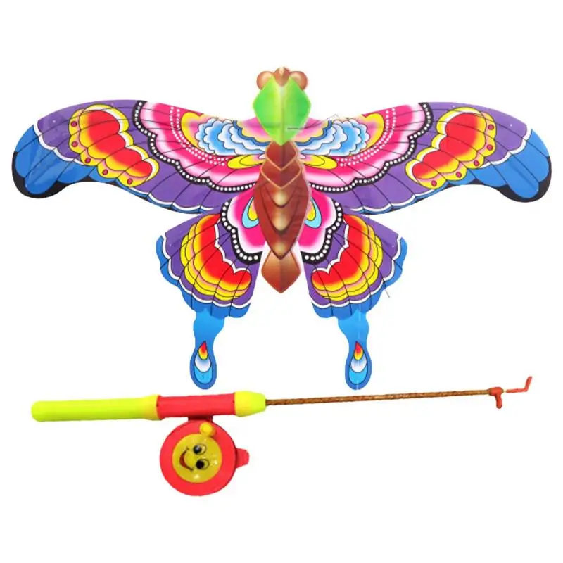 

Игрушка для детей, легко Летающий воздушный змей, реалистичный воздушный змей с орлом, большие пляжные воздушные змей с удочкой для детей и ...