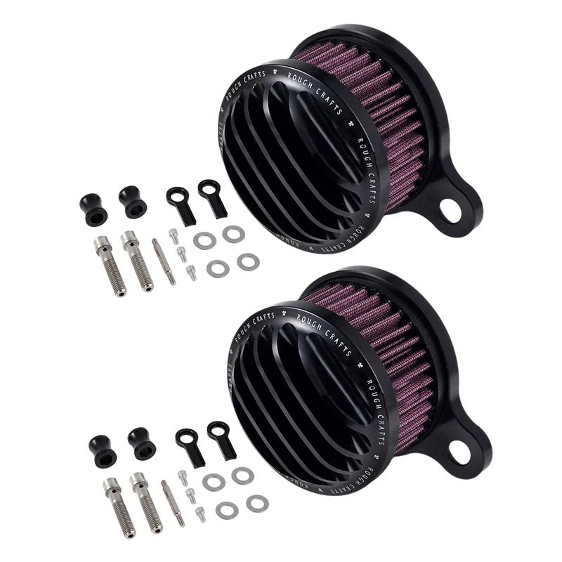 

2X Motorcycle Air Cleaner Intake Filter For Sportster XL 883 1200 2004