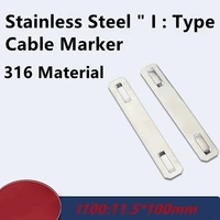 stainless steel cable tie marker i series size 11 5x100 mm material 316