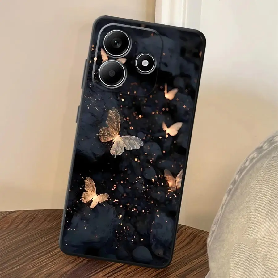 Фото Чехол для Xiaomi Redmi Note 15 10 12 11 9 8 12C 13C 14C A7 Pro 13 14 Pro Plus, чехол для телефона A2 A5 A1 K40 A4 K80, волшебная бабочка №3