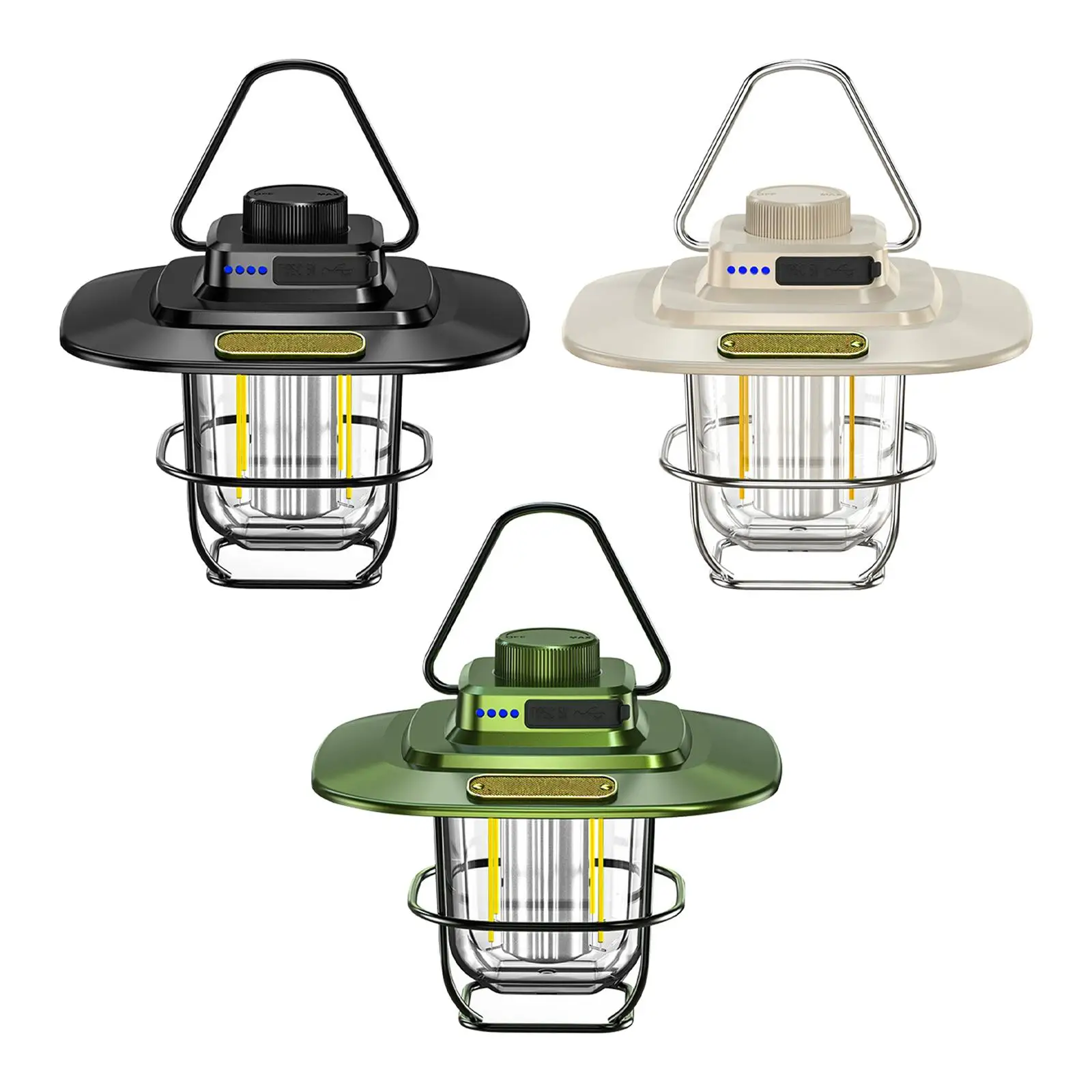

LED Camping Lantern Night Lamp Hanging Portable Tent Light for Yard Hiking Indoors Outdoors