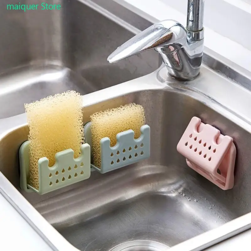 

Kitchen Sink Storage Holder Sponges Soaps Rack Bathroom Organizer Scrubbers Dry Water Basket Suction Drain Brush Cleaning