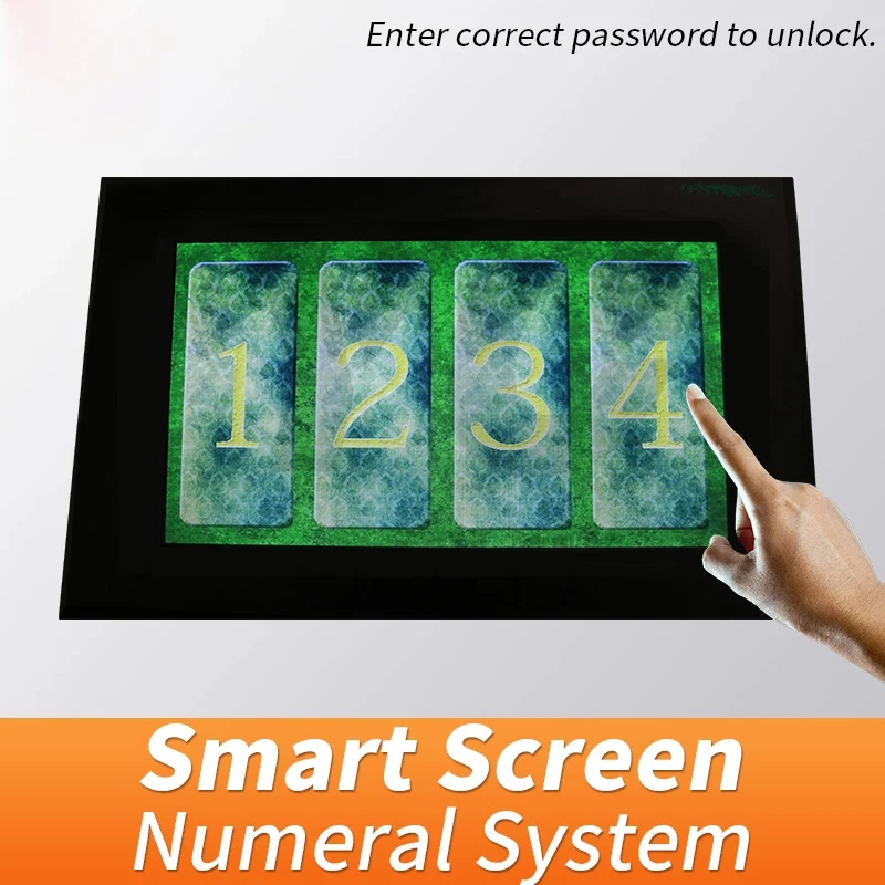 

Smart Screen Numeral System Prop escape room enter correct 4 digits password to unlock real life takagism game chamber room