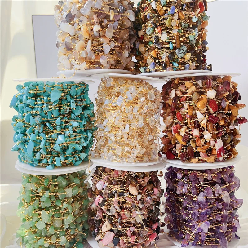 Металлическая медная цепочка с открытыми звеньями 1 метр партия цепочек из