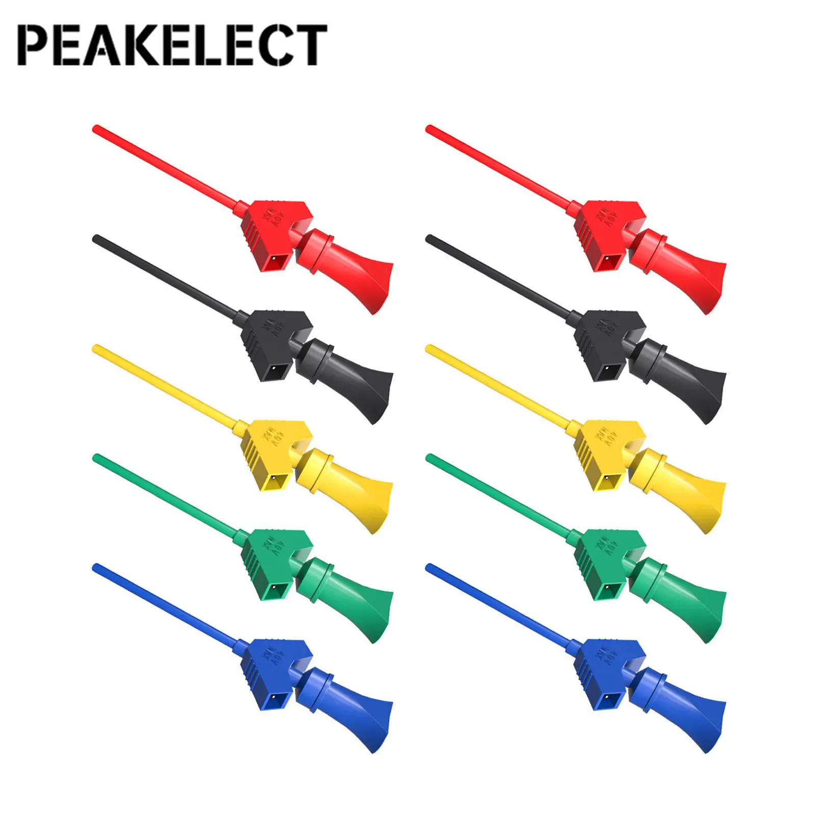 Peakchoose P5003 мини-захват SMD IC тестовые зажимы с крючками совместимые Dupont разъемами