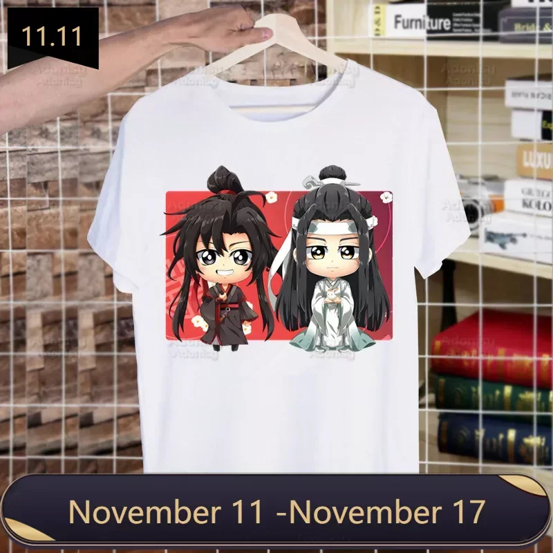 

Mo Dao Zu Shi The Untamed Harajuku Man T Shirts Lan WangJi Wei Wu Xian Tees Shirt Tops Short-Sleeved Aesthetic Anime T Shirt