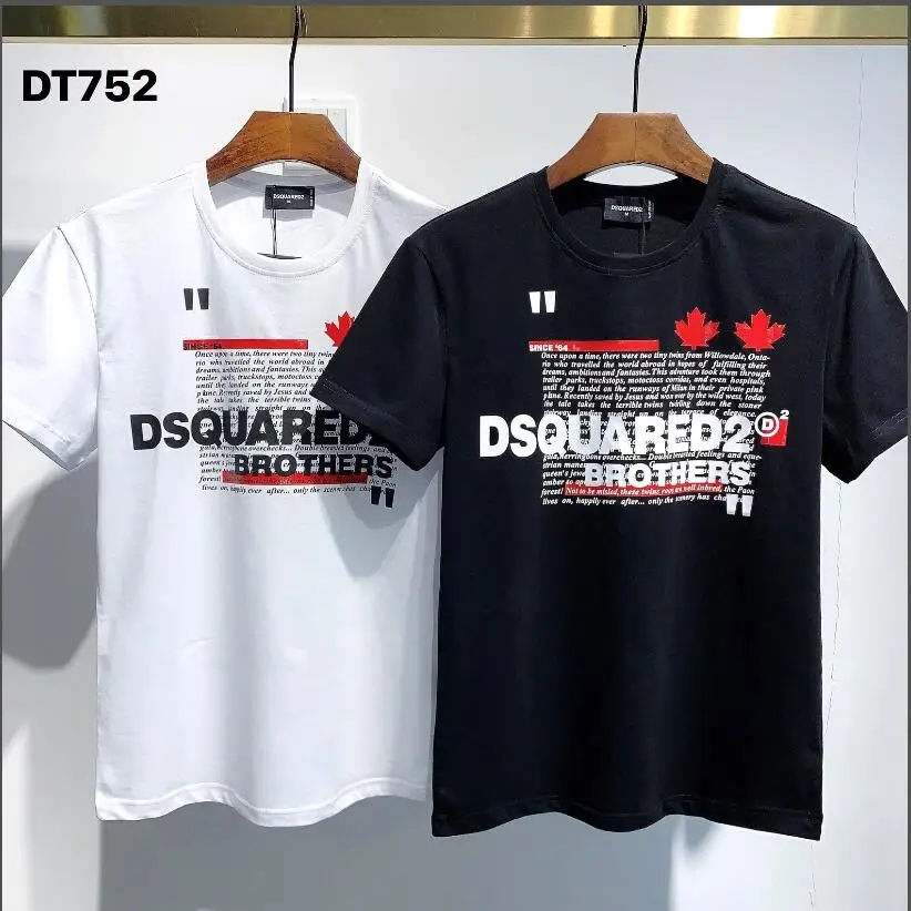 

Letter Logo Unisex Men's Ladies Couple Fashion Round Neck T-Shirt Boyfriend Gift Splicing Top Hip Hop Short Sleeve