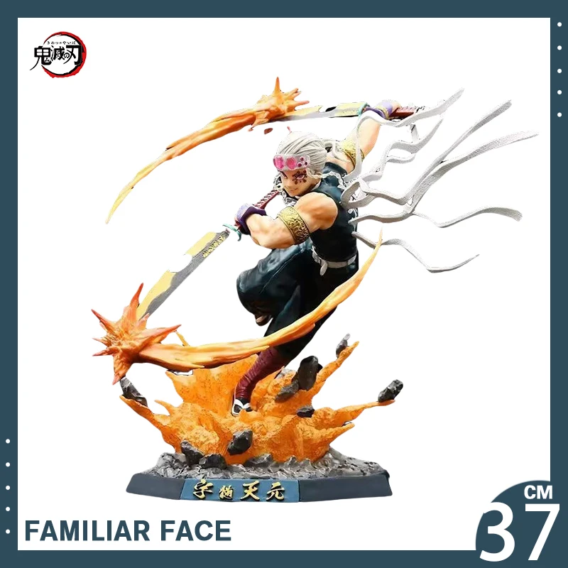 

37cm Demon Slayer Anime Figure Uzui Tengen Kimetsu No Yaiba Action Figures Pvc Model Statue Figurines Collection Ornament Toys