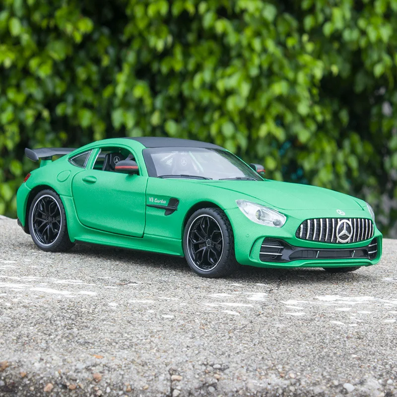 

1:24 Mercedes-Benz AMG GT R Alloy Metal Diecast Cars Model Initial Toy Car Children Boy Toys collection toy tools gift