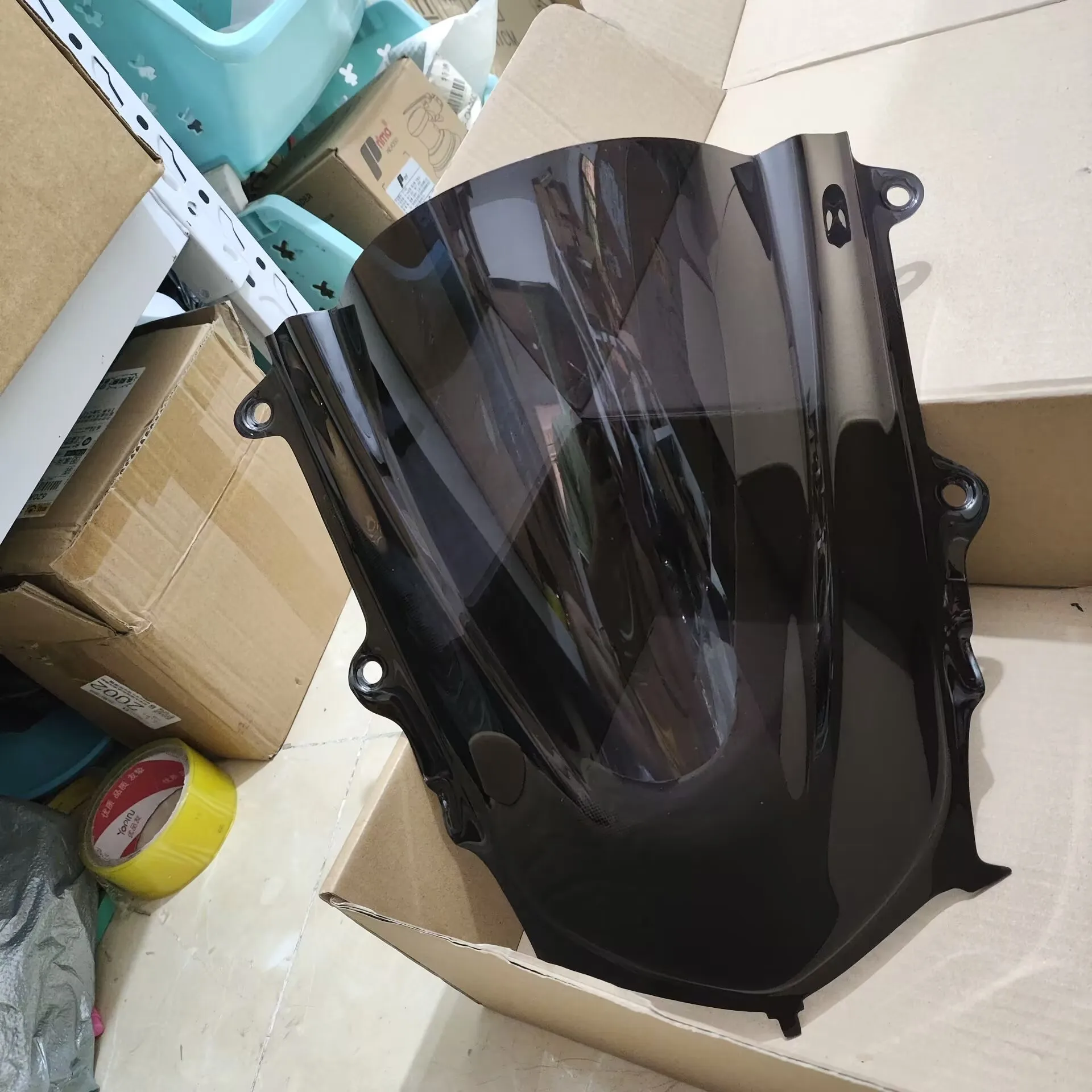 

Лобовое стекло R1, аксессуары для мотоциклов для Yamaha YZF 1000 R1M YZF-R1 2015 16 2017 2018 2019 YZFR1, двойной пузырьковый экран