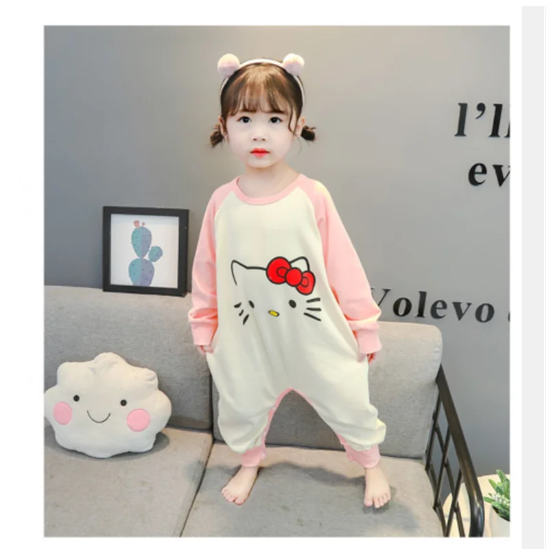 New Arrival! 2022 Children's Clothing cute Onesies Baby Pajamas Modal Girls Kids Sleeping Onesies 2 style