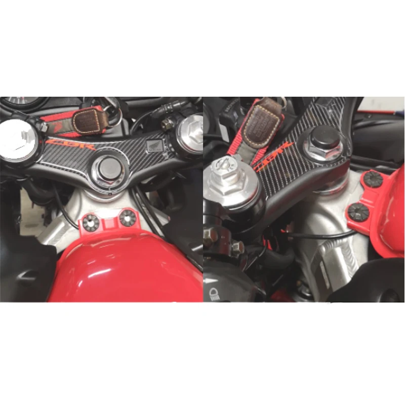 Декоративная наклейка на верхний хомут вилки переднего конца рулевого столба мотоцикла CBR600F4 CBR600F4i CBR 600 F4 F4i 1999-2007.