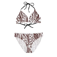 design leopard bathing suit for women 2022 sexy cover ups two piece bikini sets femme string swimsuit triangle beach outfits