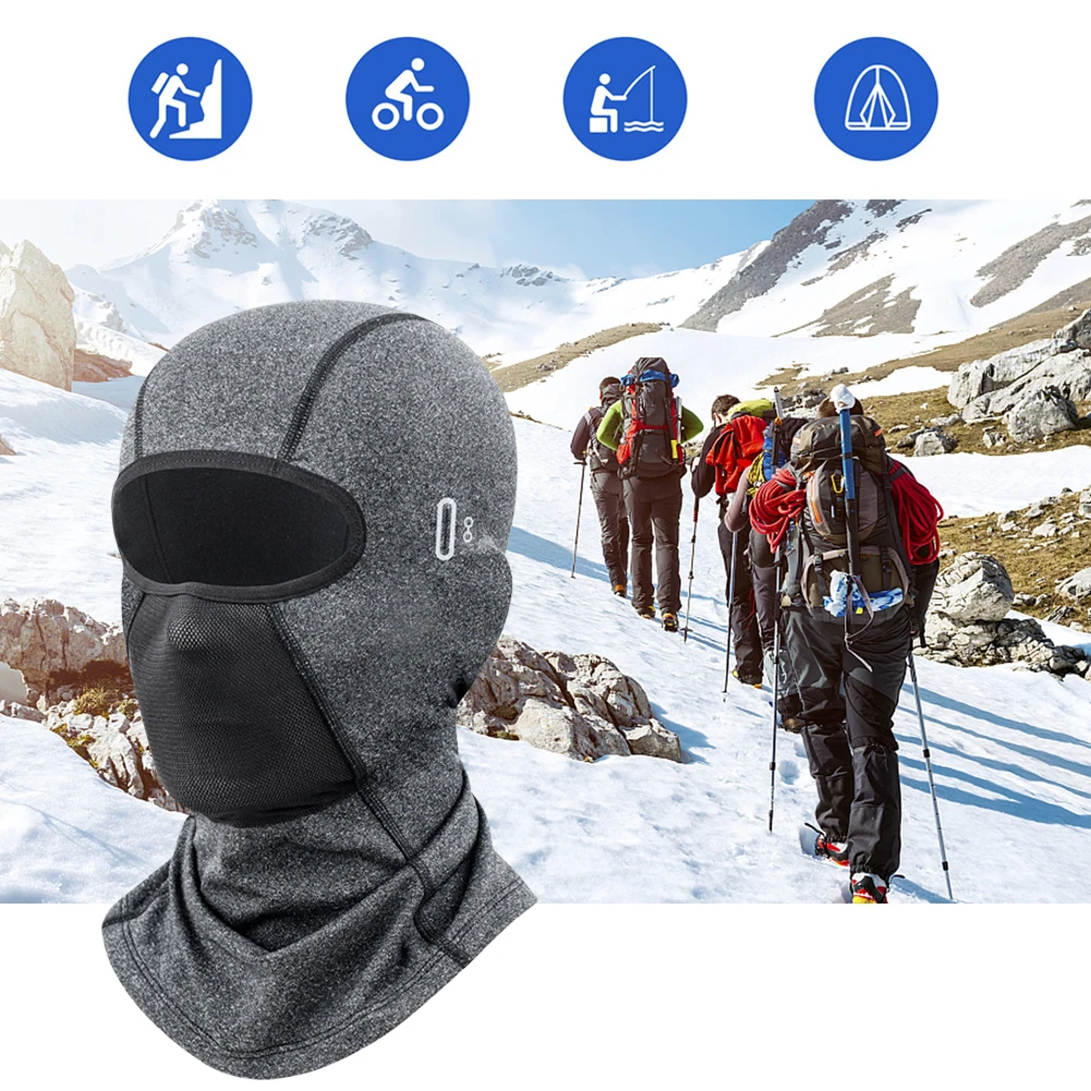 Балаклава лыжная маска ветрозащитная велосипедная мотоциклетная флисовая