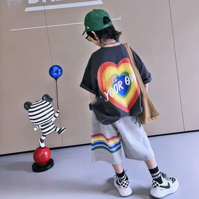 

2 шт./комплект, футболка и шорты для мальчиков