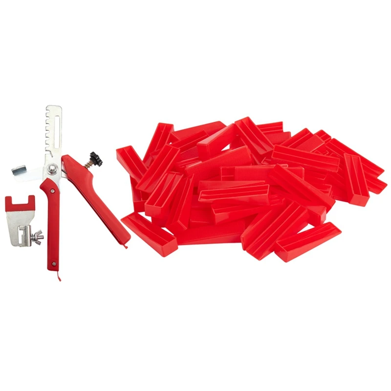 

2X Accurate Tile Leveling System 200 Clips + 200 Wedges+ 2 Tile Pliers Floor Wall Flat Leveler Plastic Spacers Tool