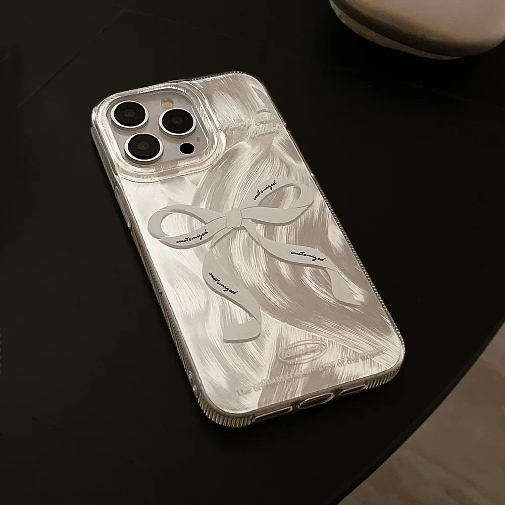 Фея галстук-бабочка Перья лазерное покрытие арт Чехол для телефона iPhone 16 15 14 13 12 11