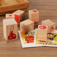 japanese style and style kawaii hand account basic wooden seal diy scrapbooking journal life material decoration creative set