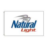 3x5 ft natural lights beer flag polyester printed bar banner for decor