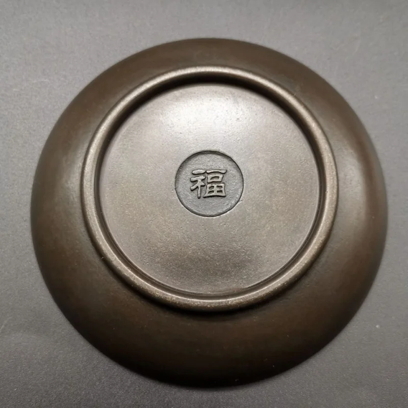 Антикварная тарелка коллекция украшений с персонажем Фу для письма кисть мытья