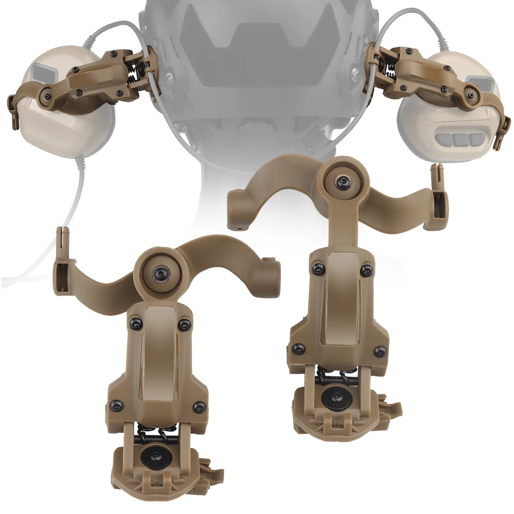 

ARC Rail Adapter Accessories Multi-Angle Fast Helmet Suspension Headphones Bracket Earmuffs Support for Tactical Pickup Headset