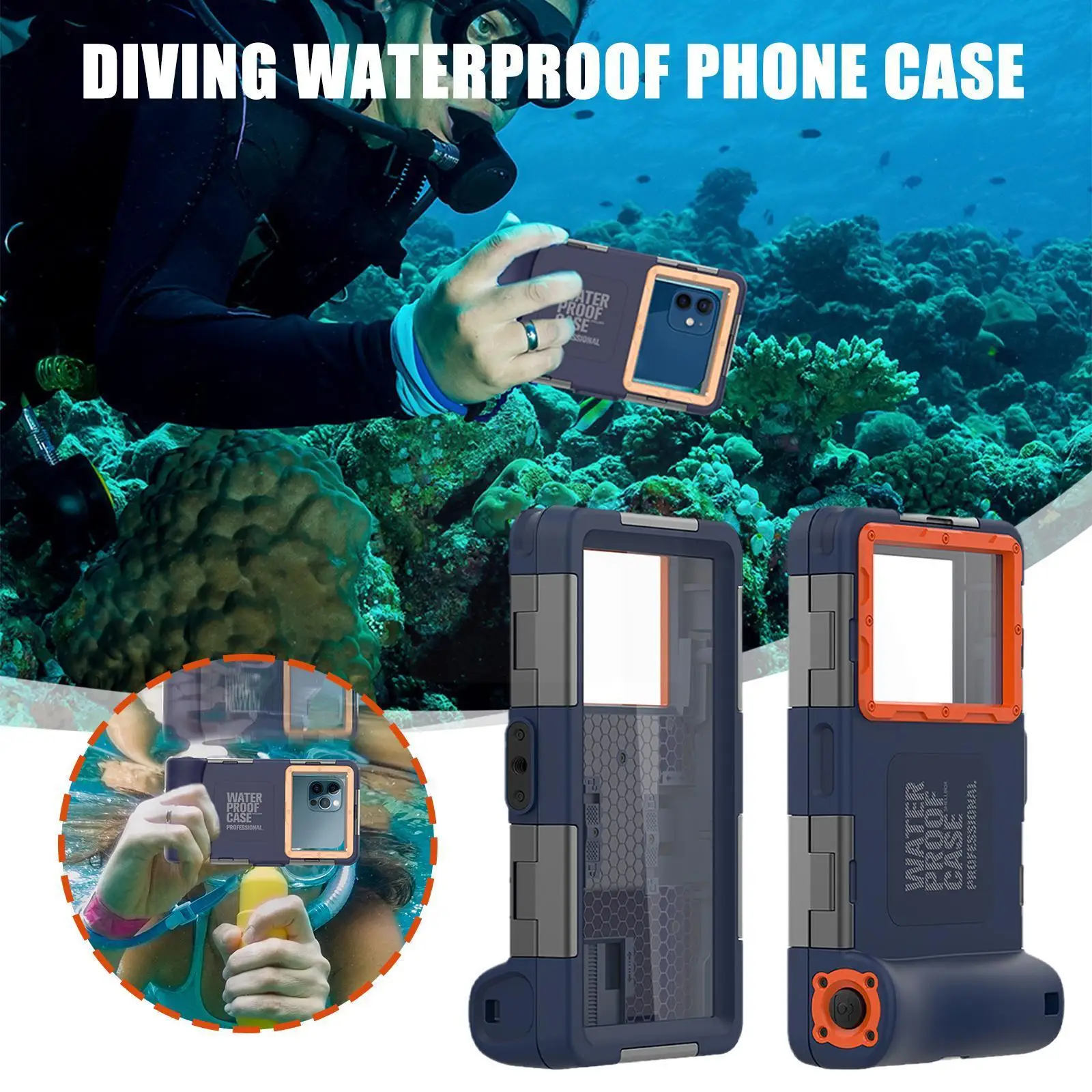 

Universal Waterproof Phone Pouch Deep Sea Exploration Swimming Skiing Bag Cover Sports Dry Underwater For Phone Beach L9y6