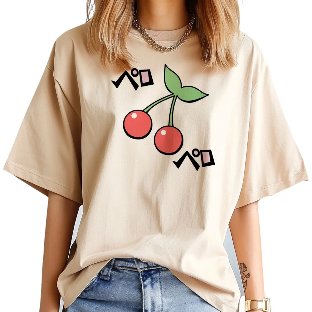 Женская футболка с рисунком вишни дизайнерская японская одежда для девочек