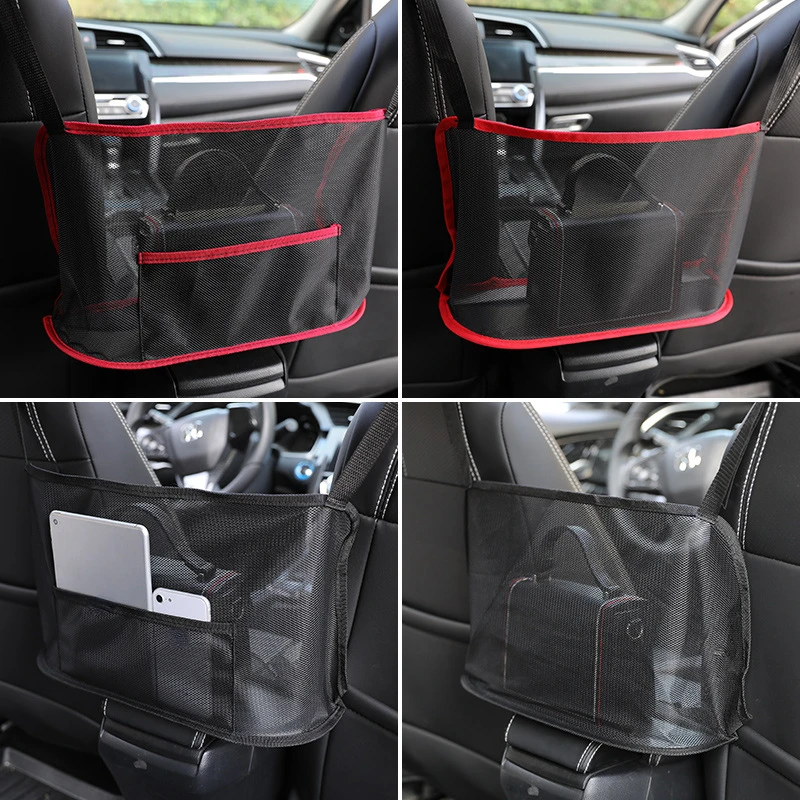

Net Pocket Handbag Holder Car Seat Storage Between Seat Storage Pet Net Barrier Dog Net Barrier Auto Interior Accessories