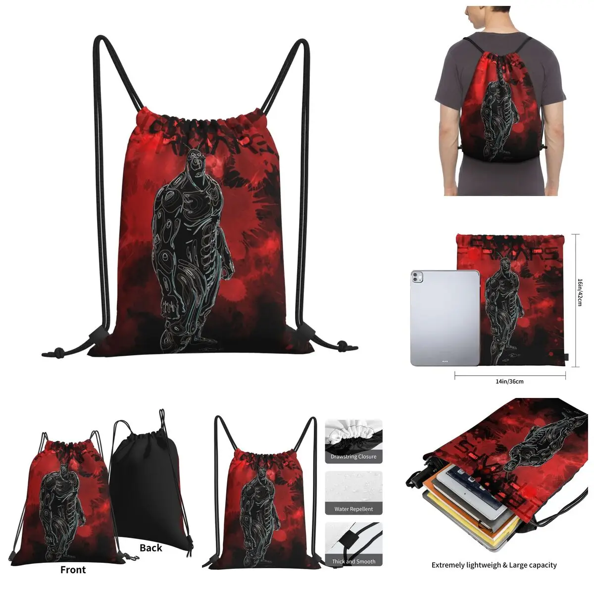 

Cockroach Awakening Drawstring Bags Gym Bag Classic Backpack Humor Graphic R348 Field pack