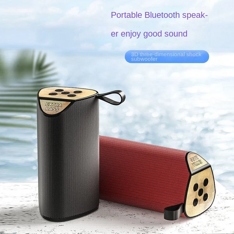 

Gt-111 Fabric Bluetooth Speaker Mini subwoofer Outdoor sports portable FM card small stereo