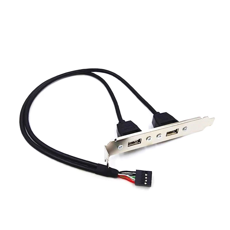 Y1UB 2 порта USB2.0 USB 2.0 гнездо к материнской плате 9-контактный адаптер PCI-кабеля