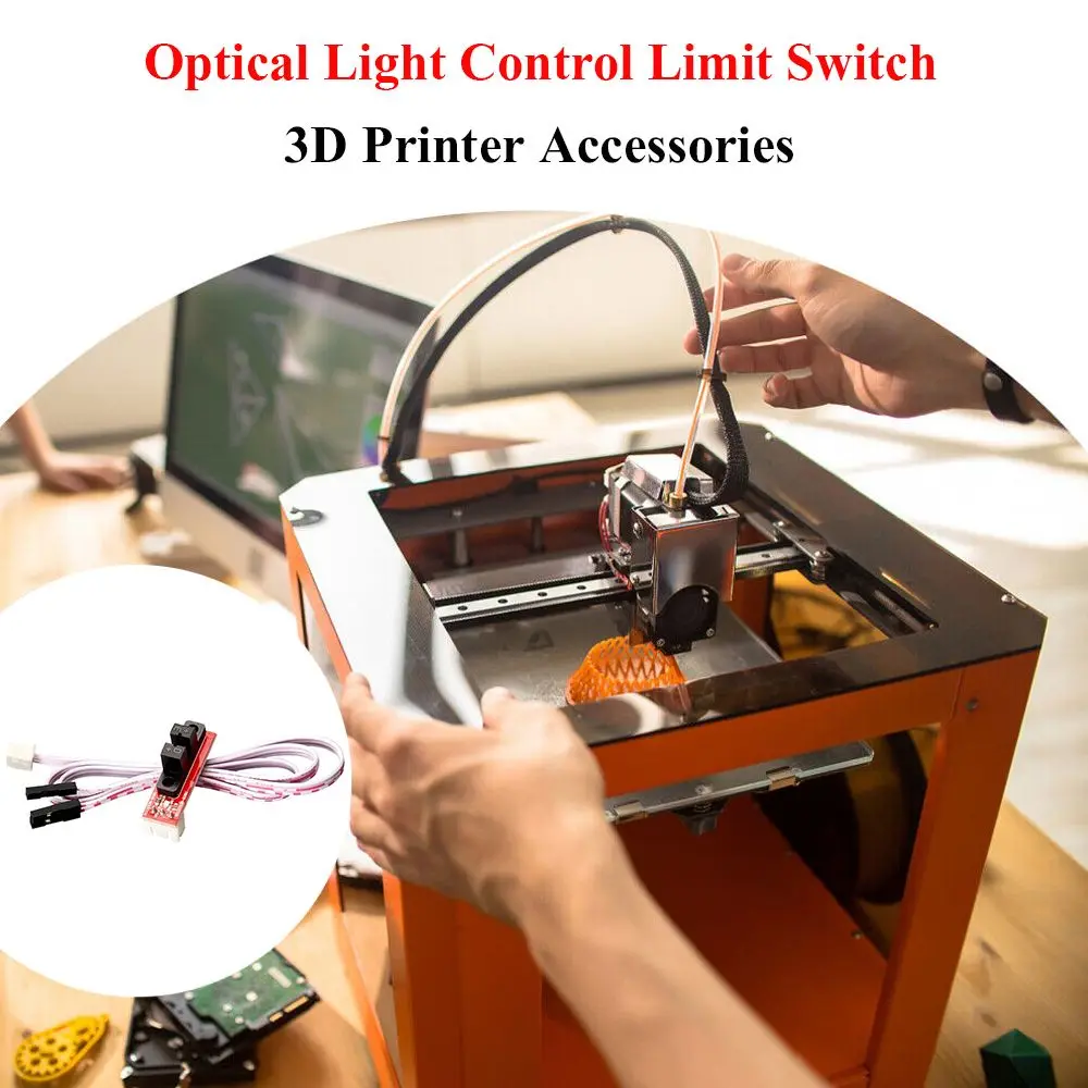 

6Pcs Replaceable PVC 3D Printer Parts 3D Printer Accessories Limit Switch Endstop Switch 3 Pin Optical Light Control