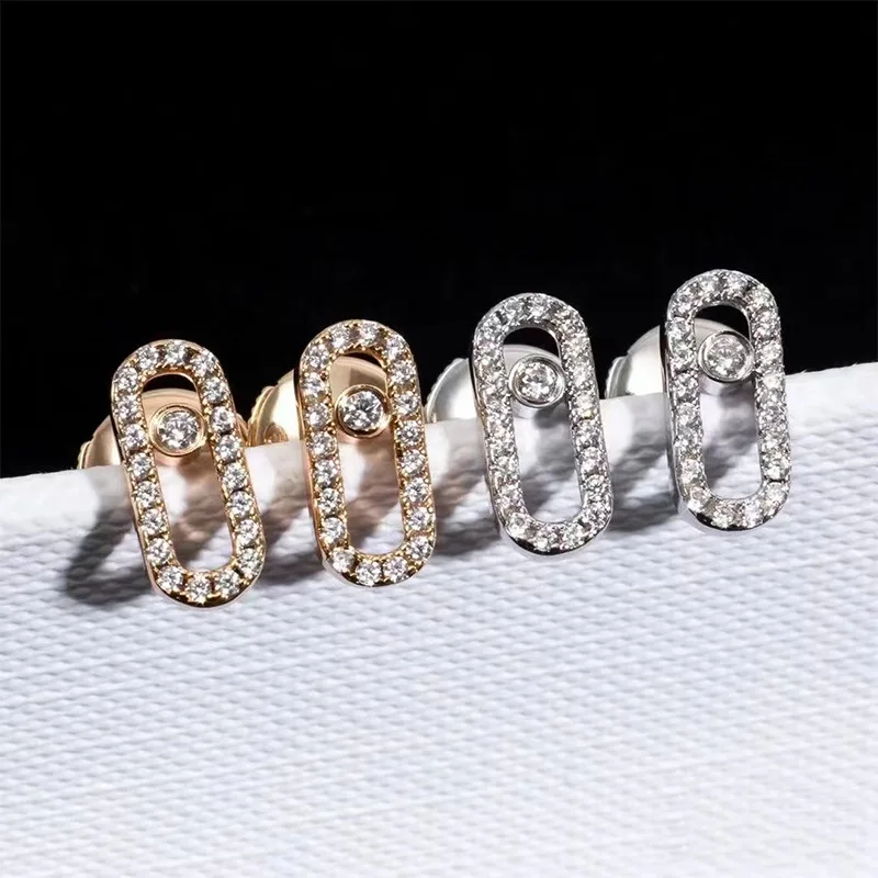 

Женские серьги из серебра 925 пробы, с фианитами