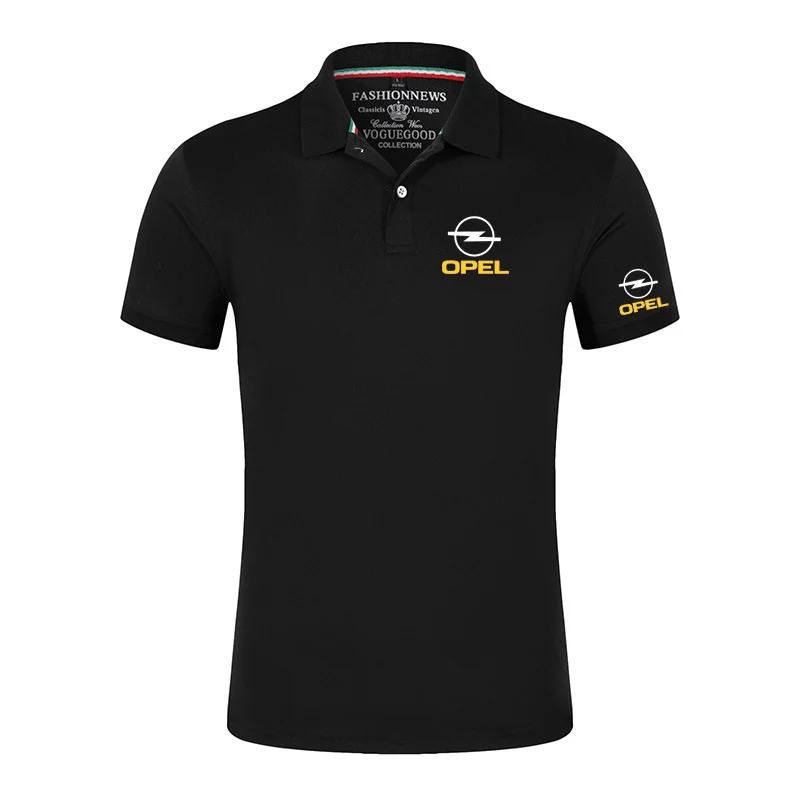 

2022 OPEL Logo Summer Printing Shirts Men Polo Cotton Short Sleeves T Shirt Classic Male Casual Sport Customize Tops