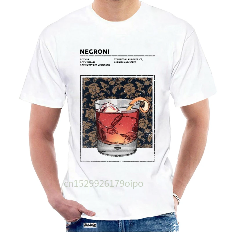 Футболка Negroni для смешанных напитков коктейлей алкогольных Хэппи часы 2022 топы
